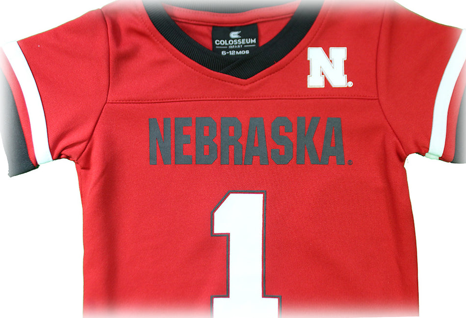 Infant Boys Nebraska Red Magical Jersey Romper Colosseum