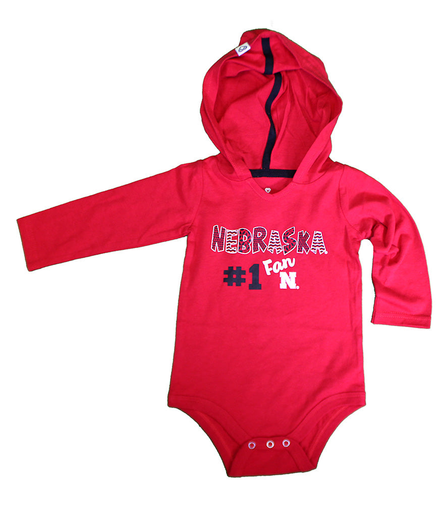 Infant Girls #1 Nebraska Fan Onesie