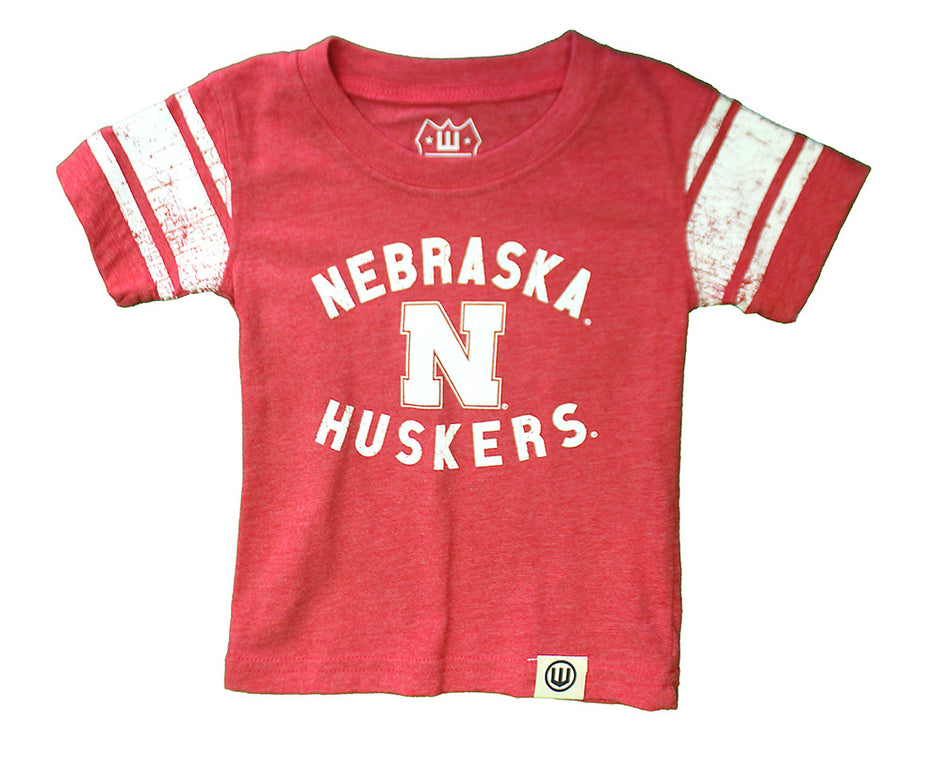 Infant Boys Nebraska N Huskers Jersey Stripe Blended Tee
