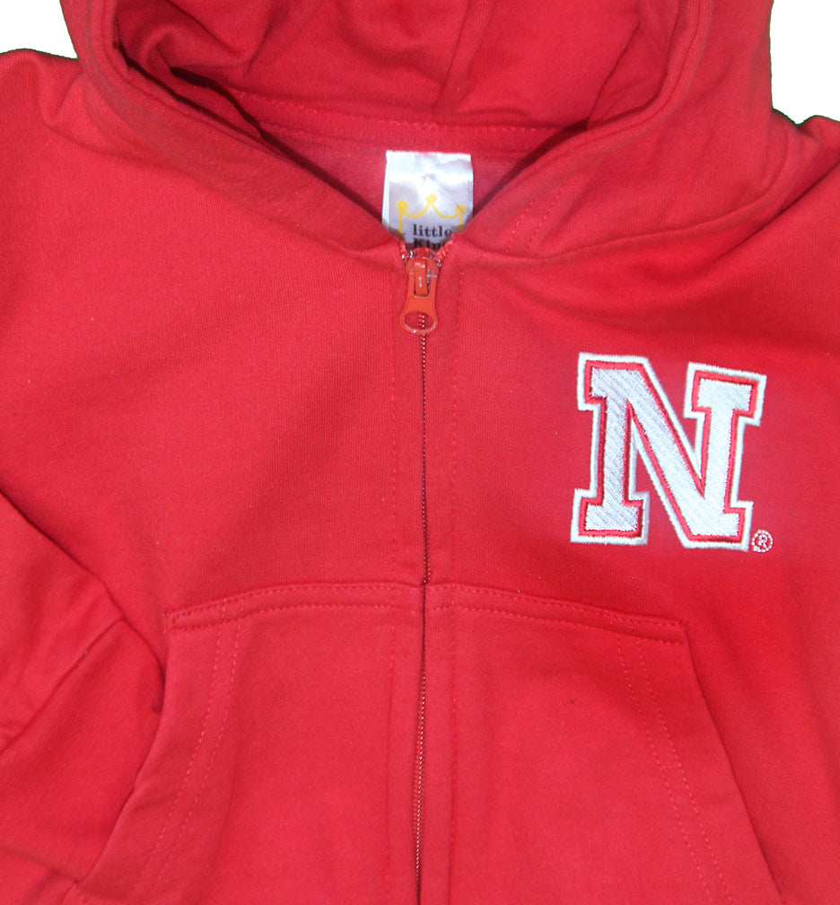 Infant Nebraska Full Zip Lil King Hoodie