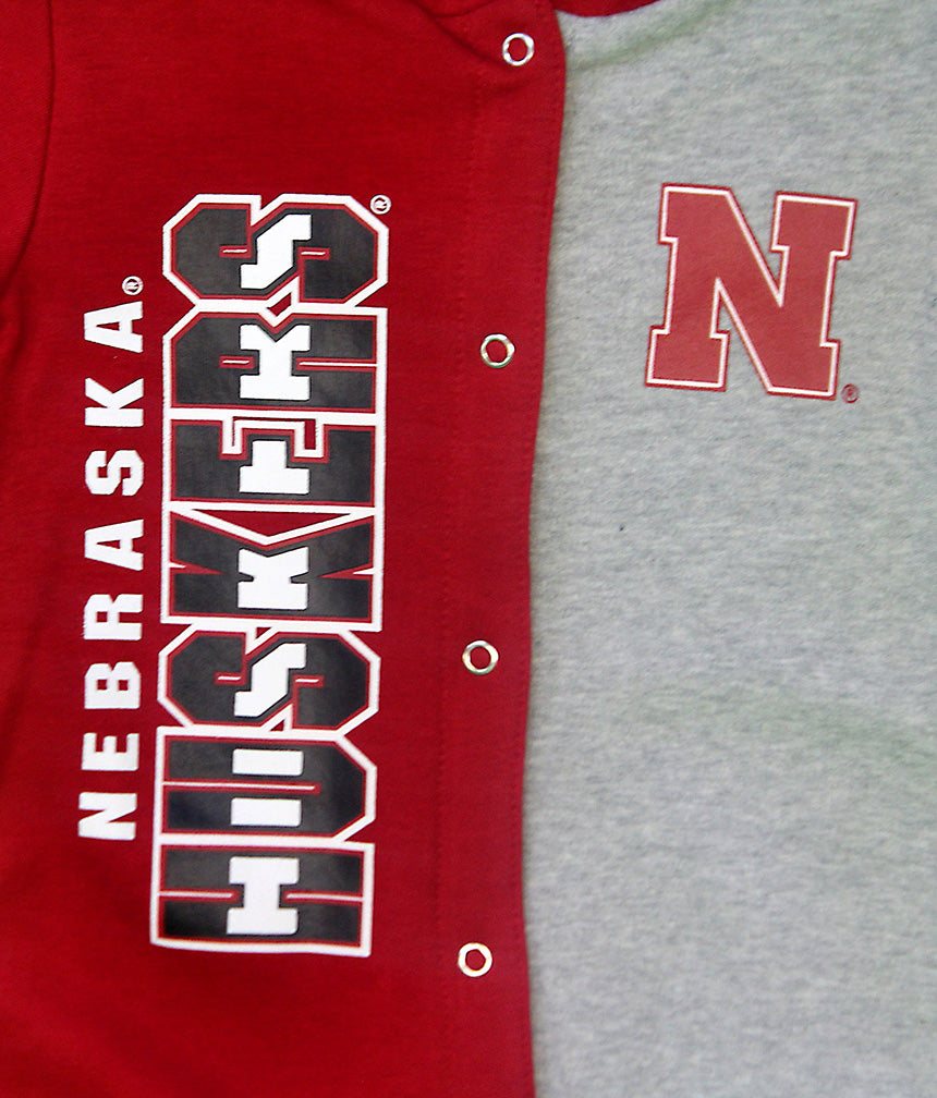 Infant LS Huskers Halftime Coverall