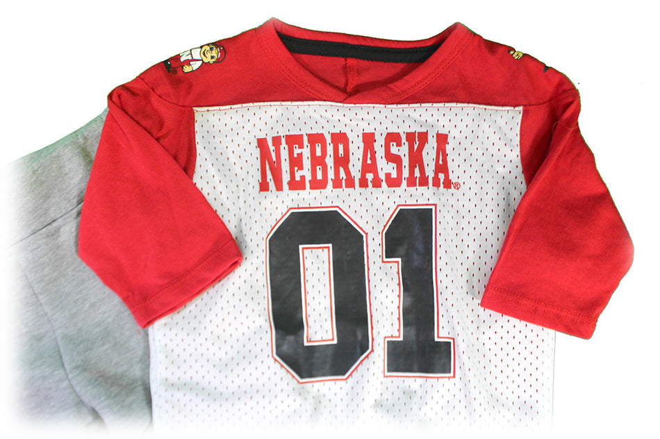 Toddler Boys Huskers Jingtingler Jersey Pant Set
