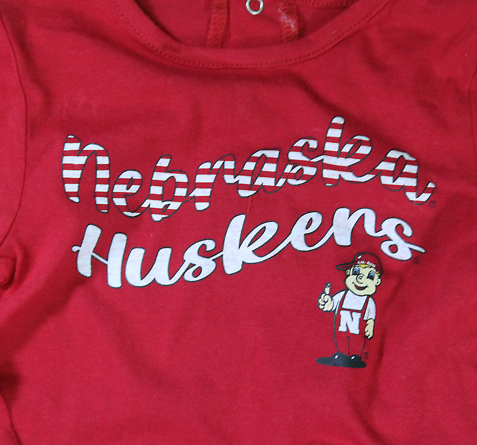 Toddler Girls Nebraska Huskers Lil Red Wave Top N Pant Set