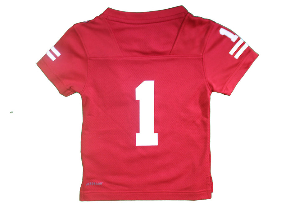 Adidas Toddler Nebraska Cornhuskers Replica # 1 Home Jersey