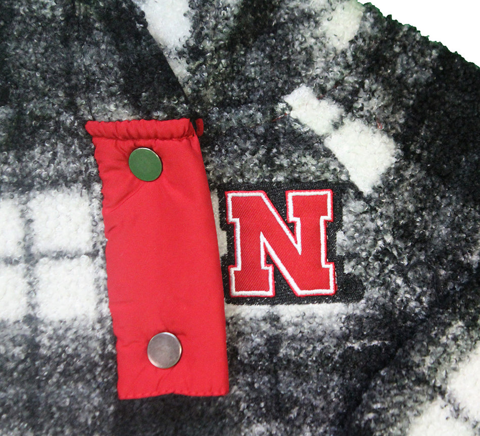 Toddler Girls Nebraska Prep Hooded Sherpa