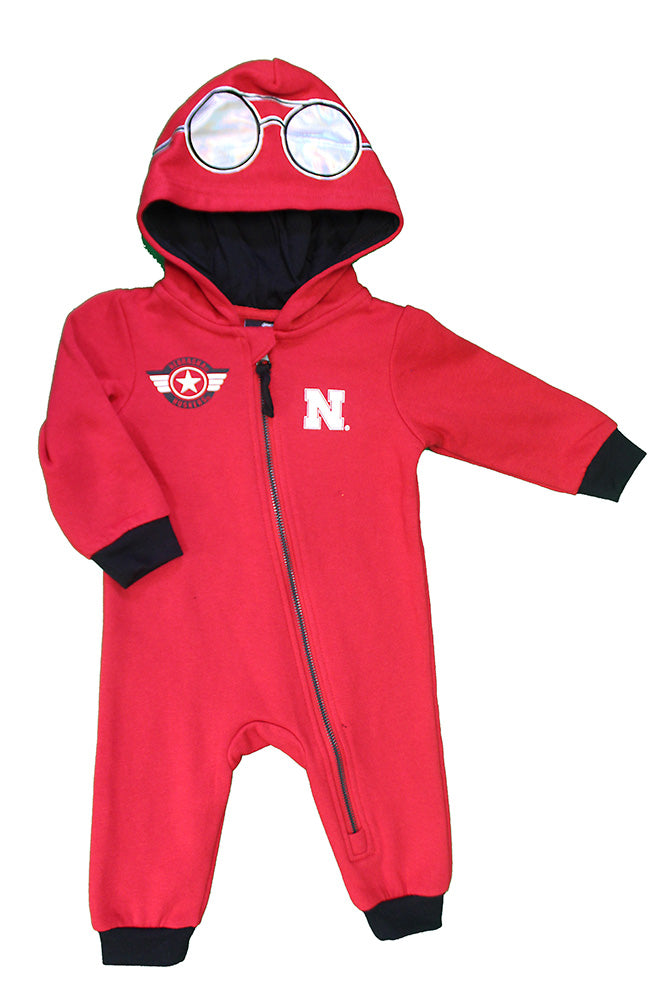 Infant Boys Nebraska Top-Gun Romper