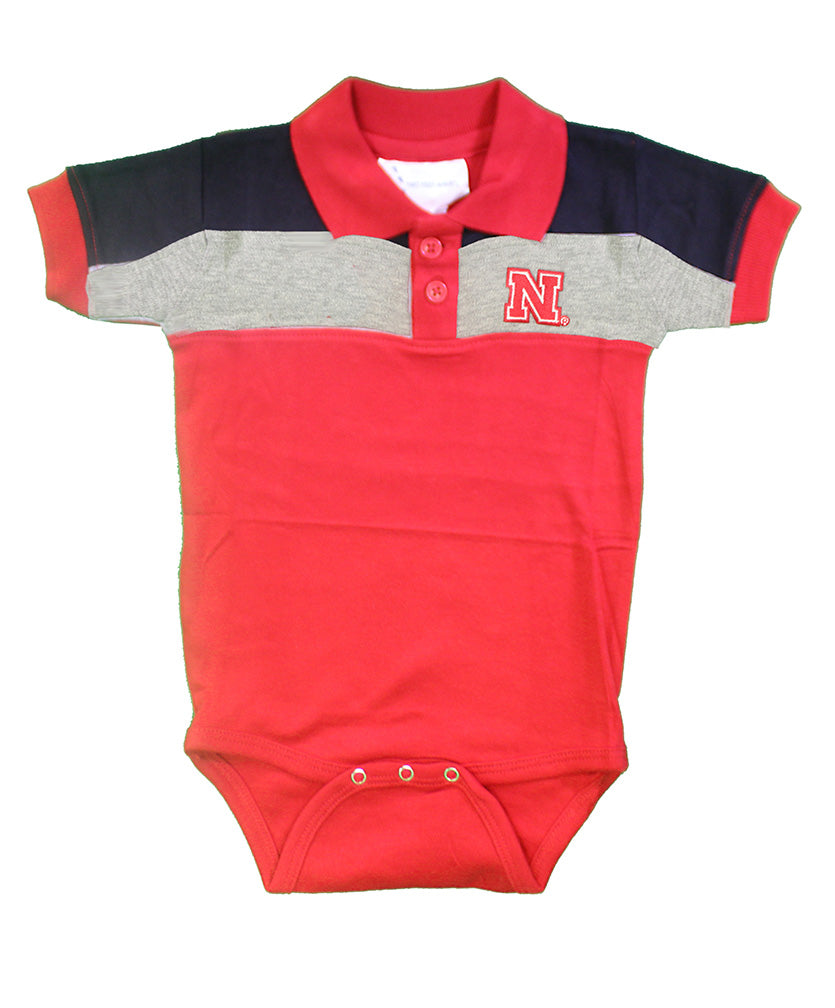 Infant Nebraska Polo Creeper