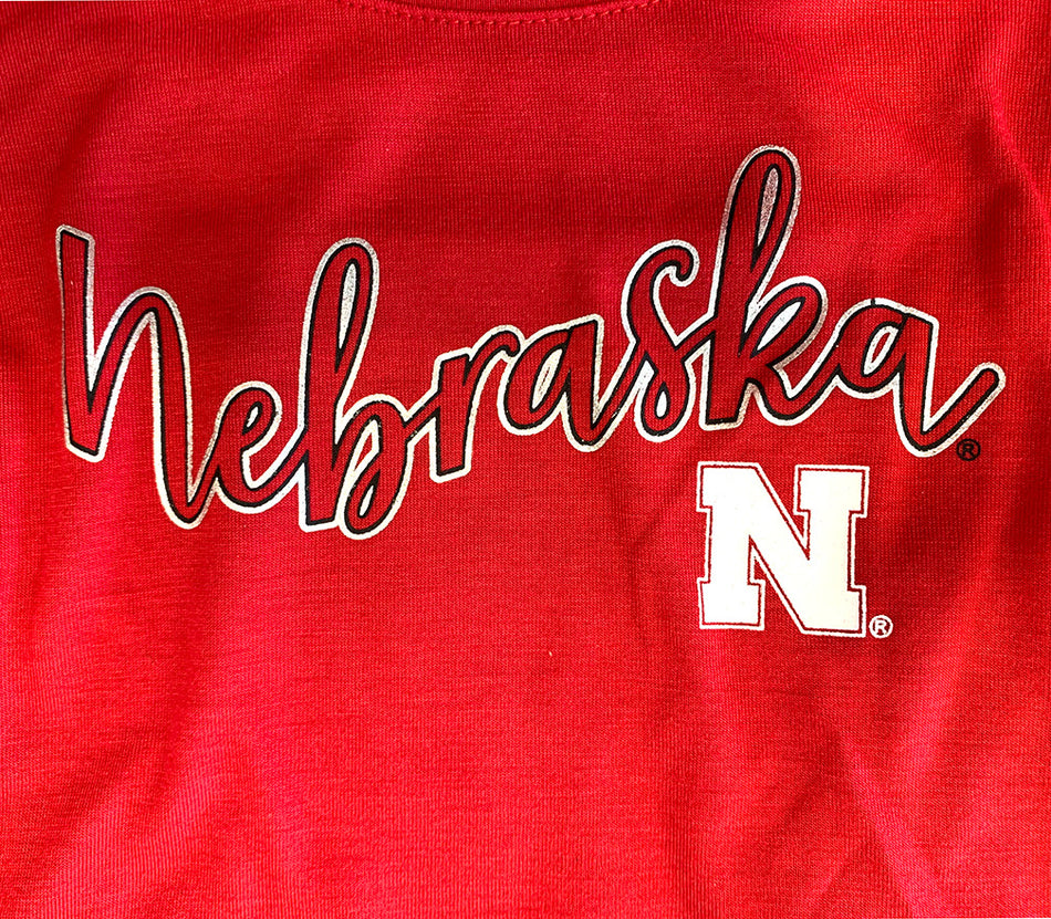 Toddler Girls Nebraska Diamond SS Tee