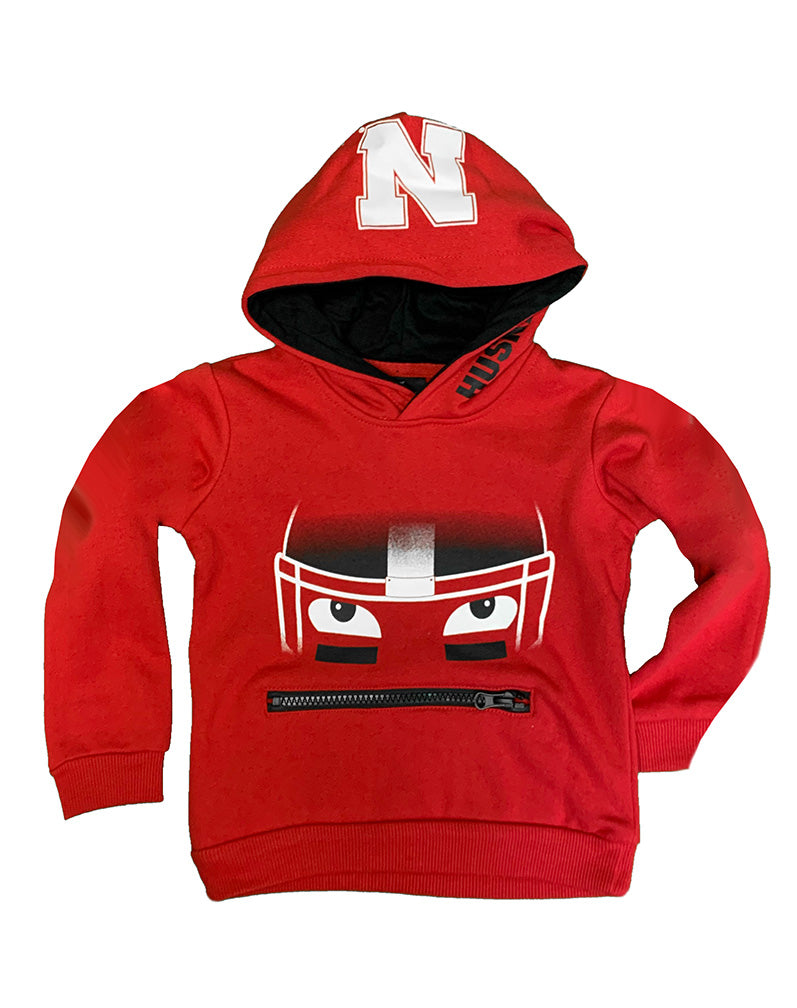 Toddler Boys Nebraska Game Face Pullover Hoodie