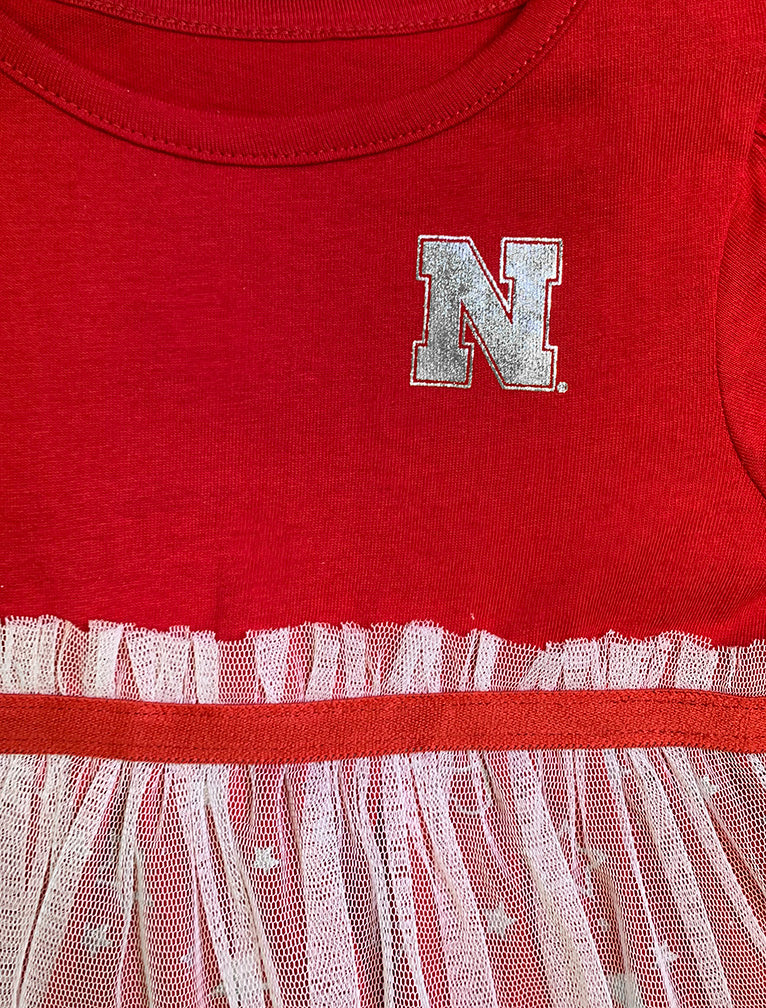 Toddler Girls Nebraska Star League Dress N Headband