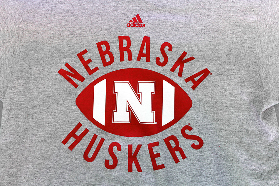 Adidas Youth Nebraska Huskers Football Gridiron Tee