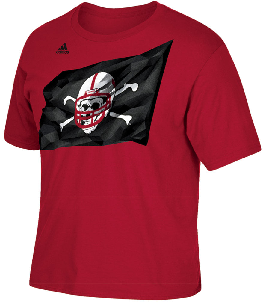 Youth Adidas Nebraska Flag Tee