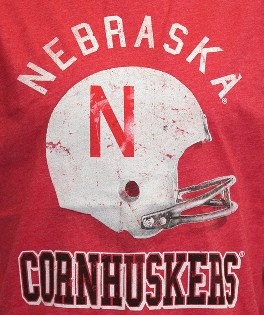 Youth Cornhuskers Helmet Tee