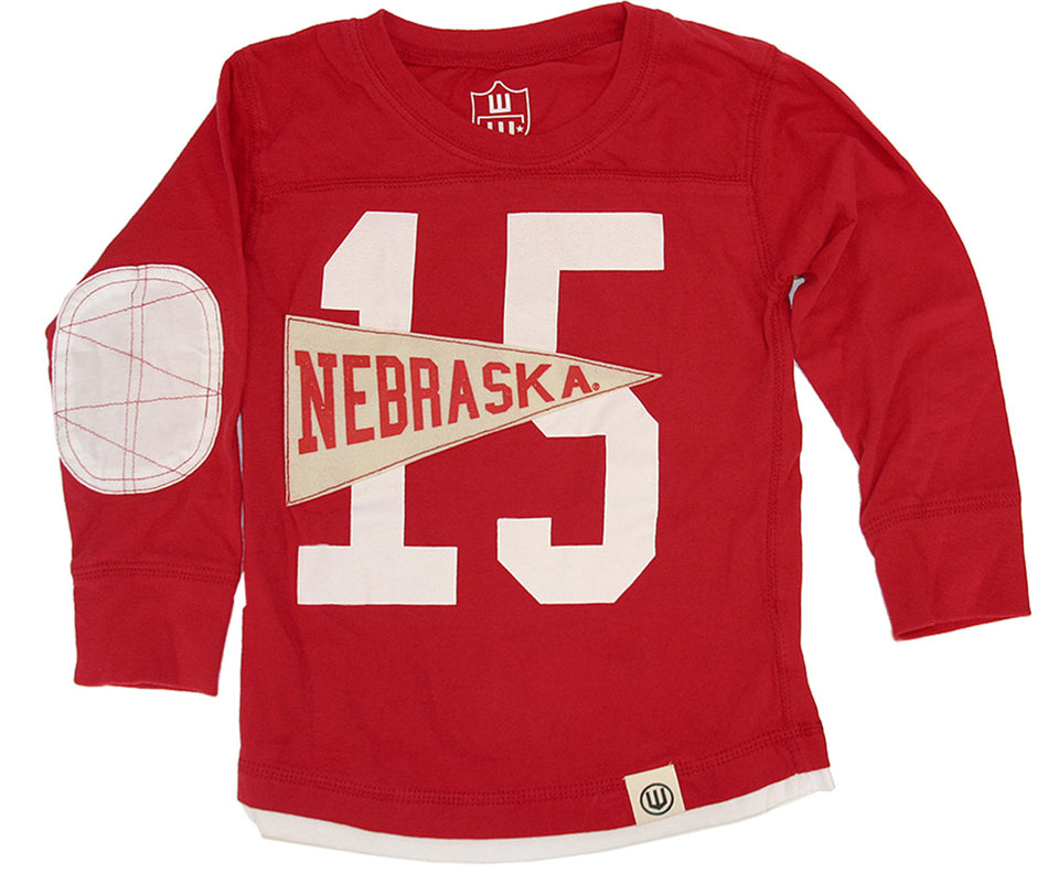 Young Huskers Nebraska Pennant Long Sleeve