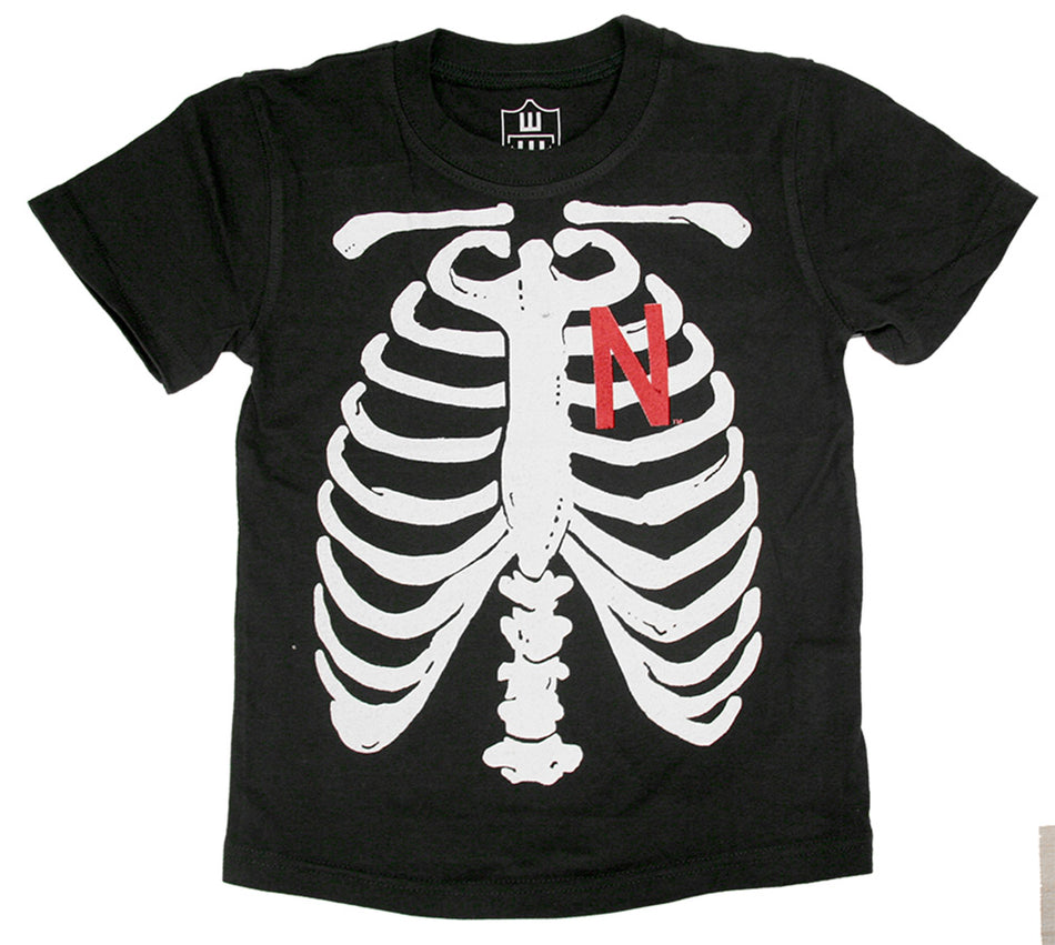 Kids Nebraska Skinny N Skeleton Tee
