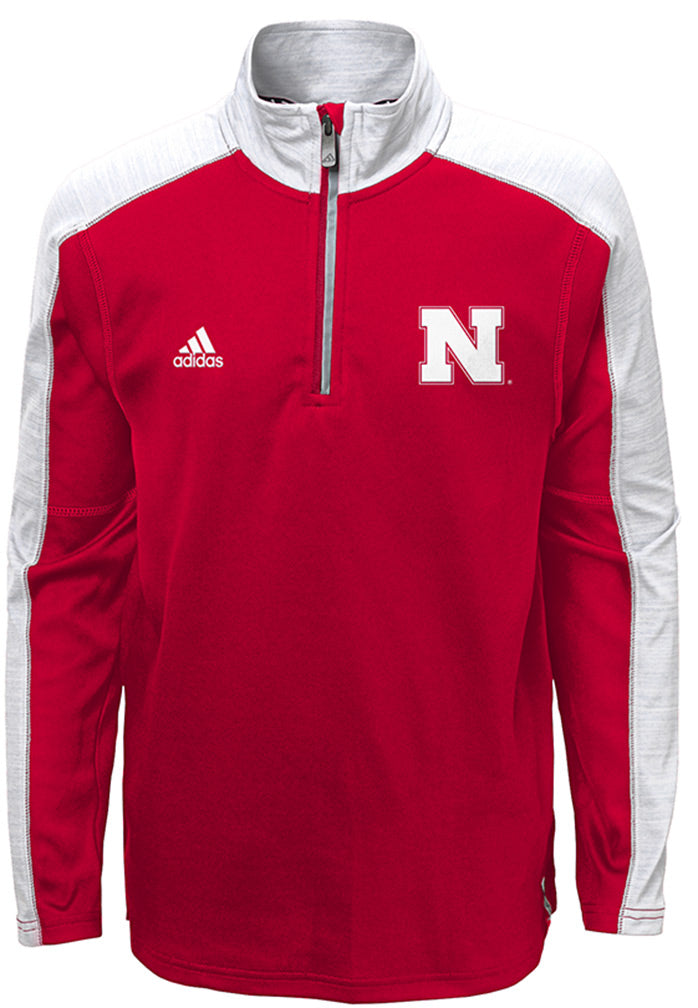 Adidas Nebraska Childrens Quarter Zip Knit Jacket