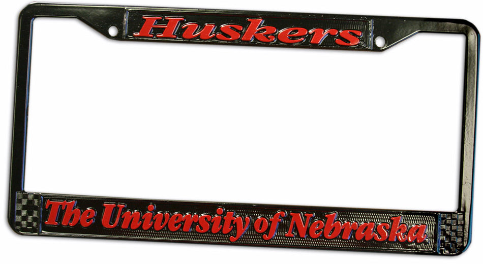 University of Nebraska Black License Frame