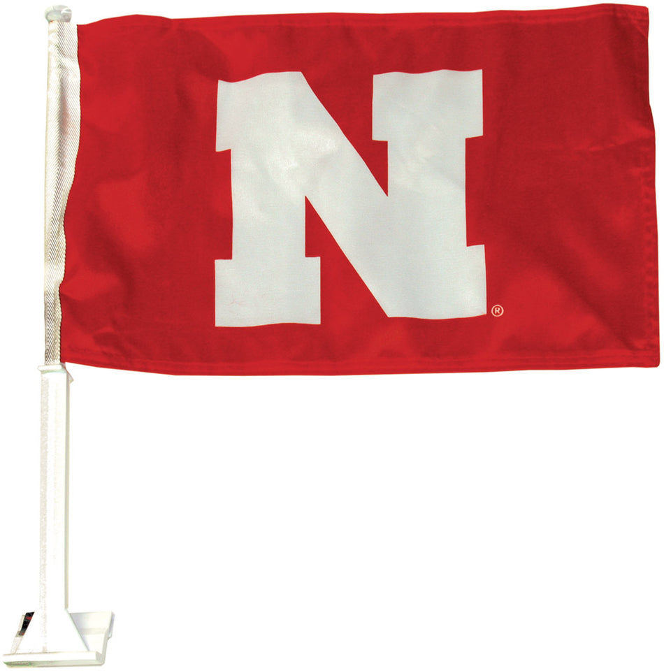 Husker Iron N Car Flag