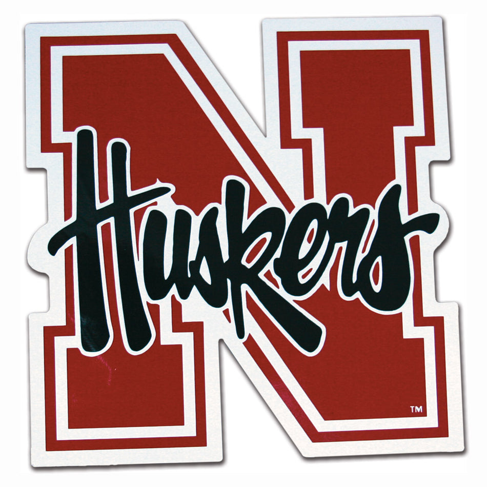 8' N Huskers Car Magnet