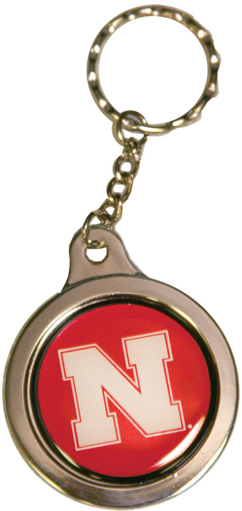 Husker Domed Keychain