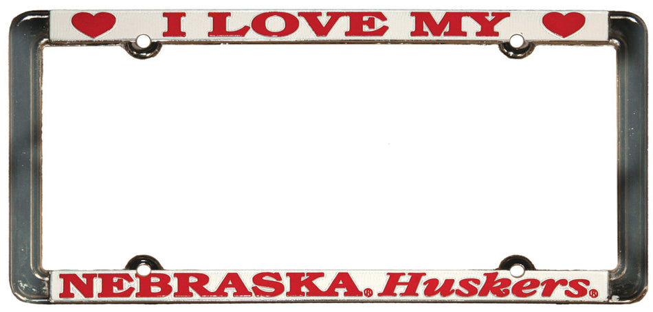 Love My Nebraska Huskers License Frame
