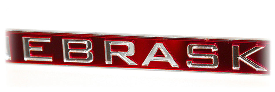 Chrome Nebraska Alumni License Frame