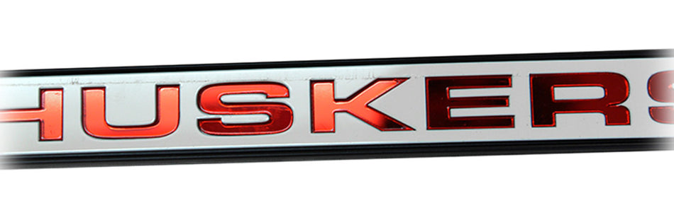 Nebraska Huskers Black Metal License Plate Frame