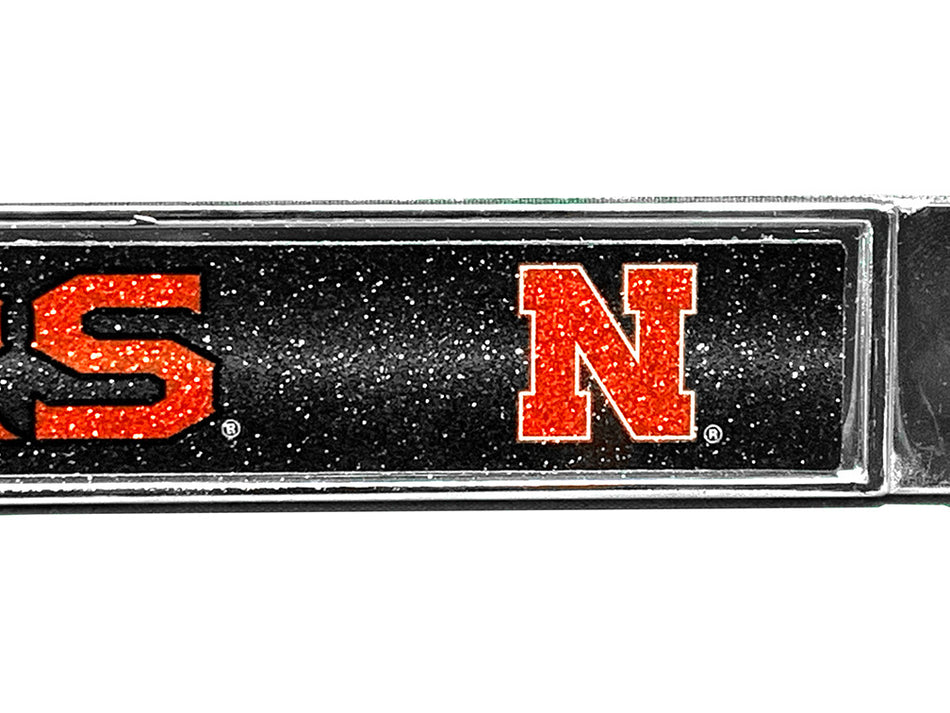 Chrome Glitter Husker State Outline License
