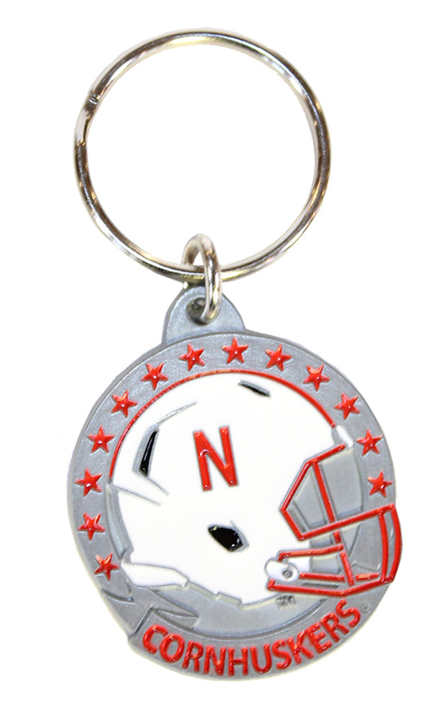 Cornhuskers Helmet Keychain