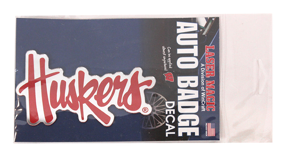 Huskers Script Auto Decal