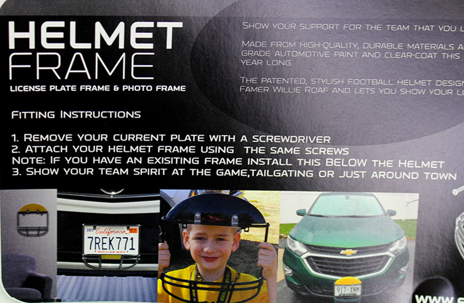 Huskers Helmet License Plate Cover