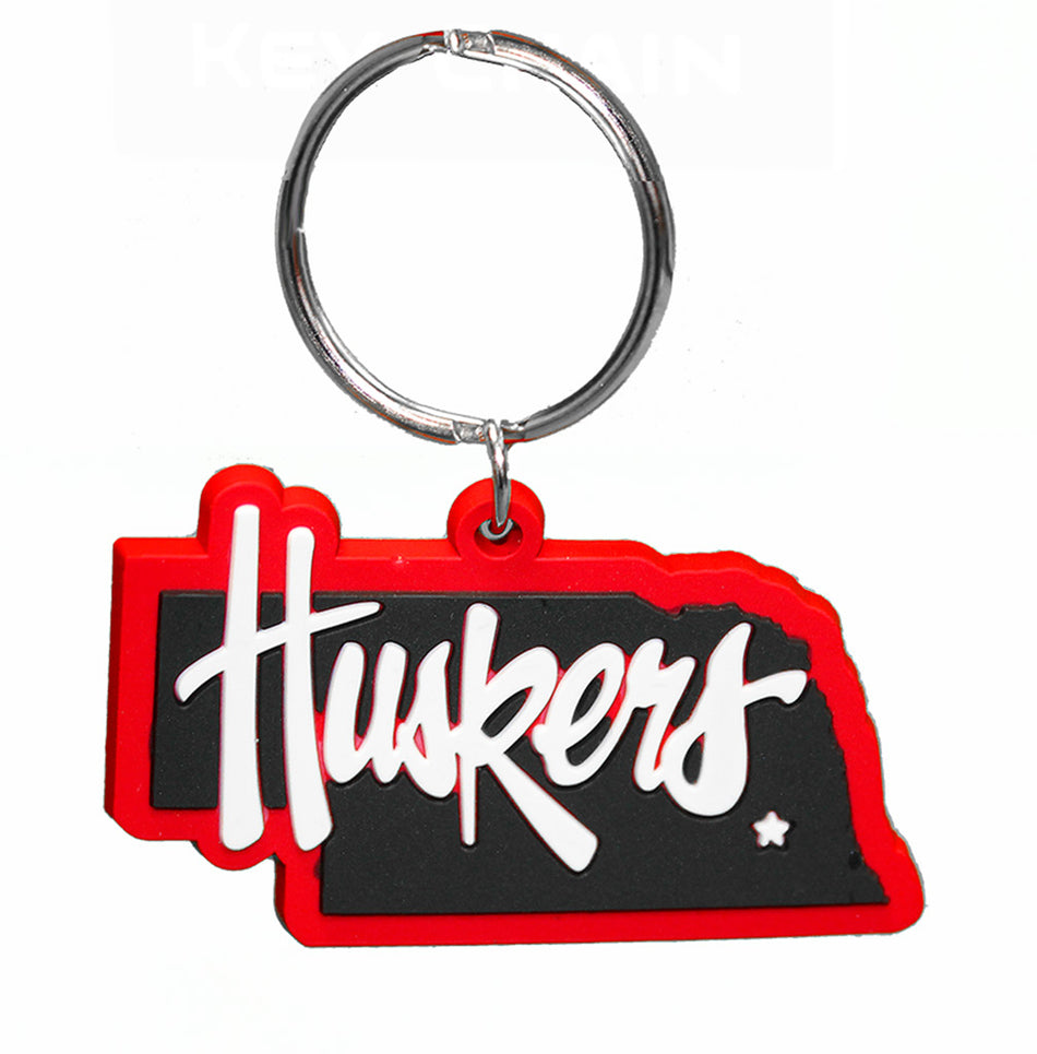 Nebraska State Flex Keychain