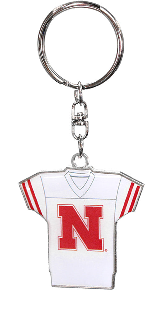 Nebraska Jersey Keychain