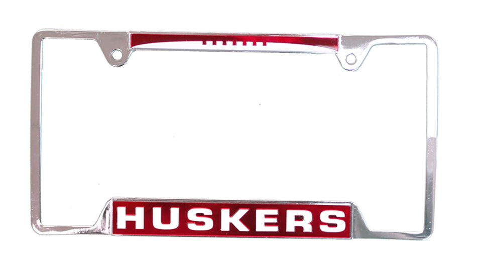 Nebraska Football Lace License Frame