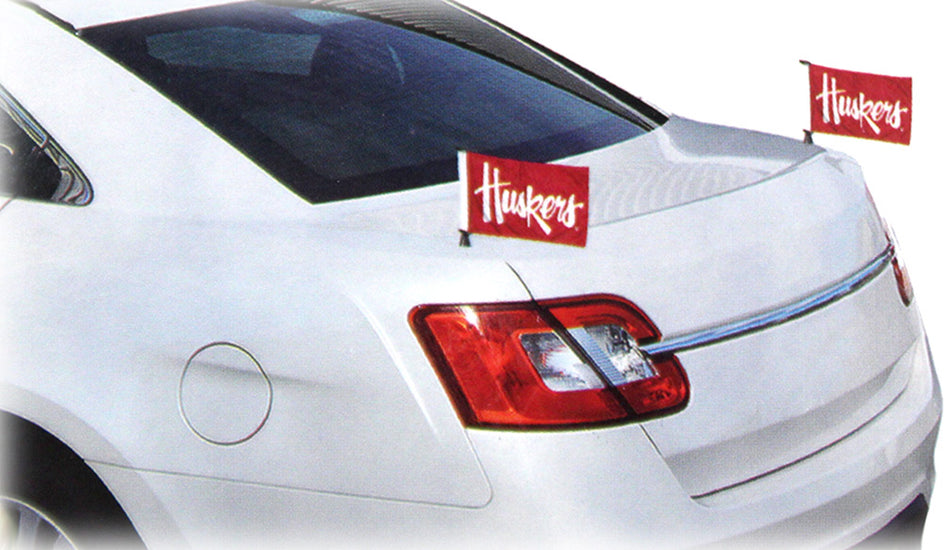 Huskers Trunk Mini Flag