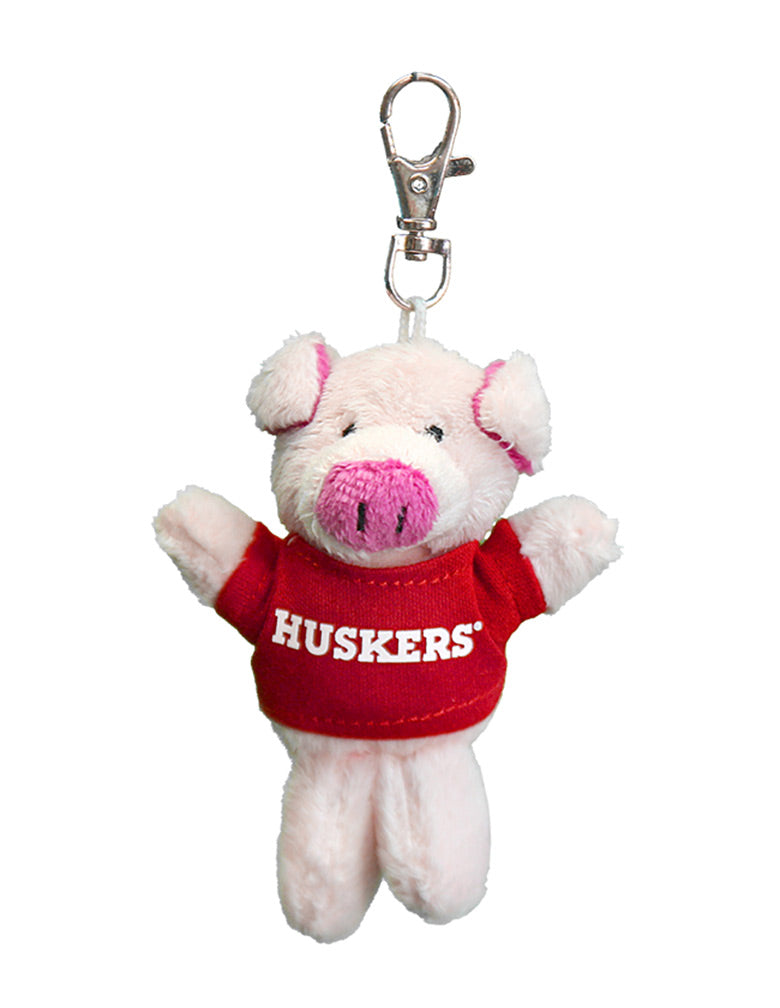 Huskers Piggy Keychain