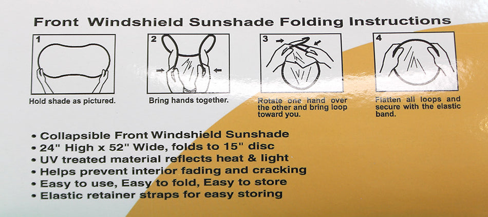 Huskers Auto UV Sunshade