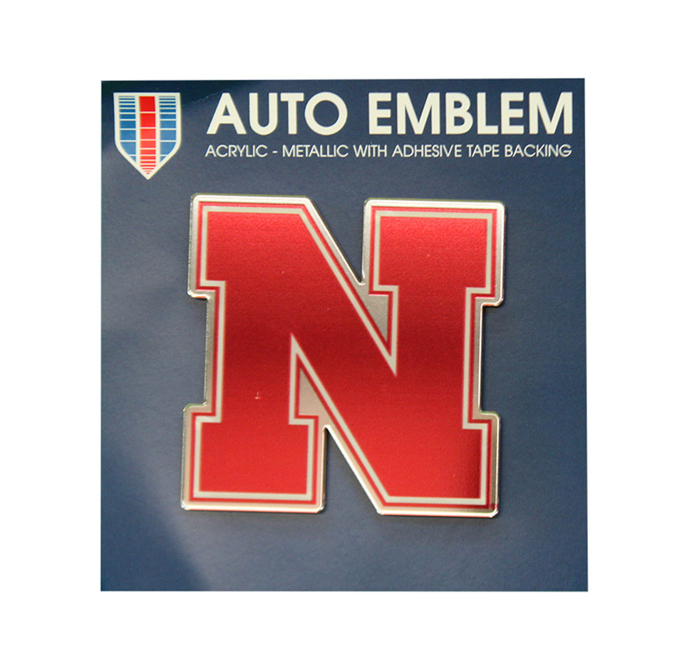 Nebraska N Auto Emblem