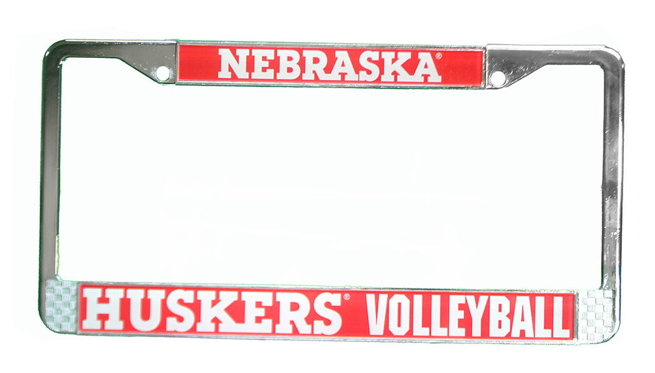 Nebraska Huskers Volleyball License Plate Frame