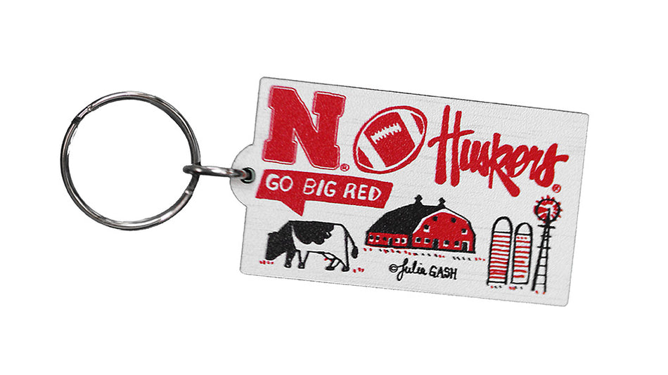 Nebraska Landmarks Keychain