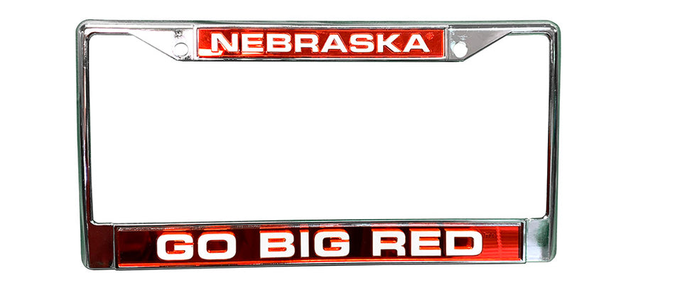 Nebraska Chrome Go Big Red License Plate