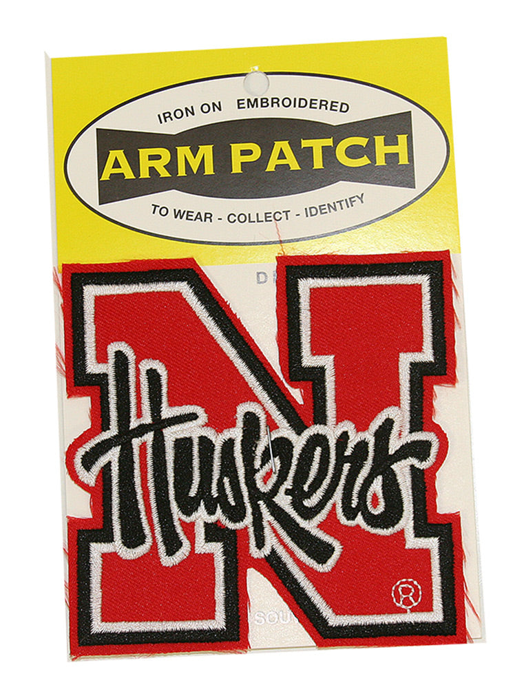 4 Inch Red N Husker Patch
