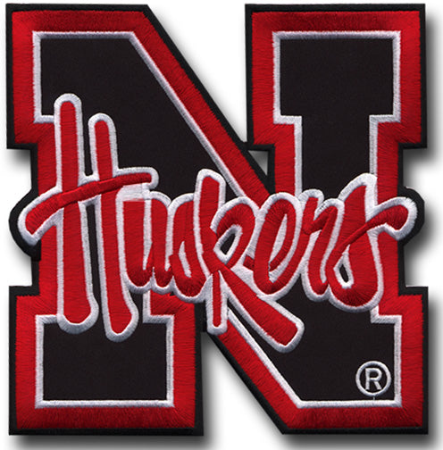 Black N Huskers Patch, 8 inch