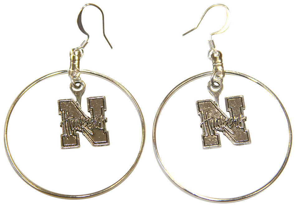 Husker Hoop Earrings