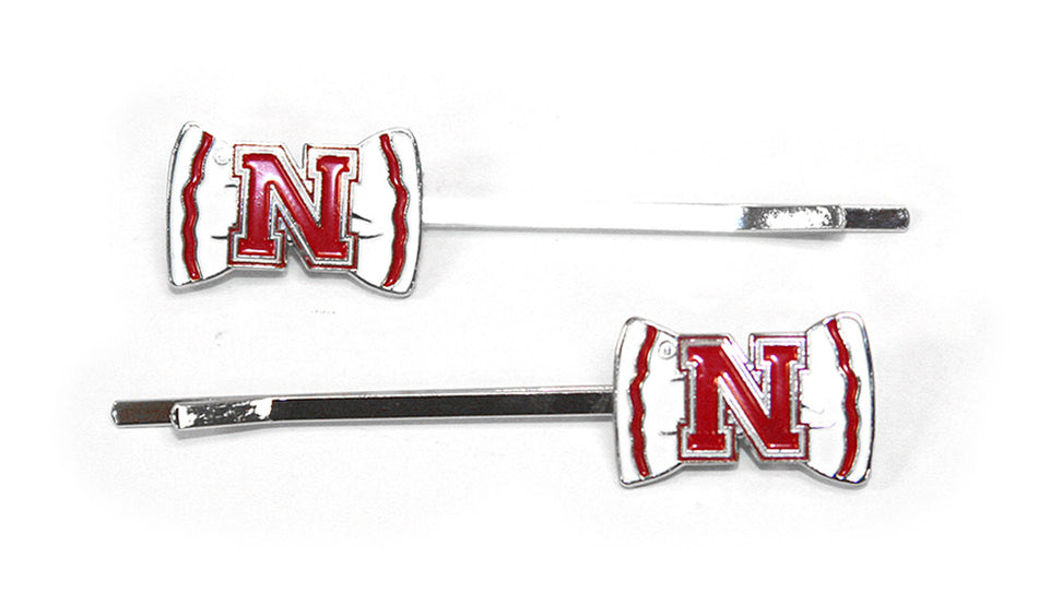 Husker 'Bow' Bobby Pins (2 pack)