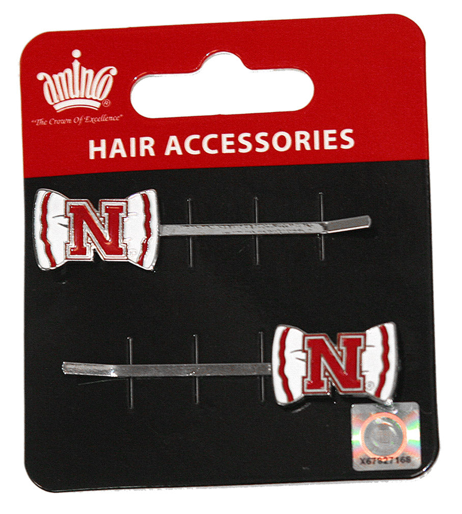 Husker 'Bow' Bobby Pins (2 pack)
