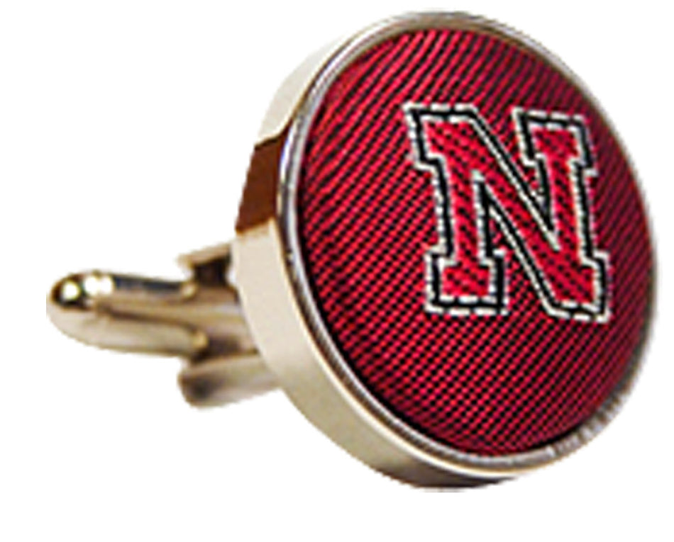 Silk Round Cuff Links