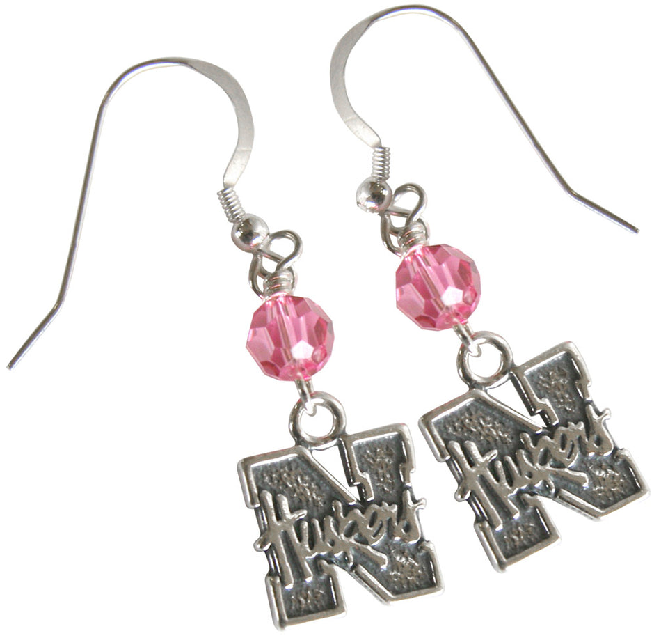 Pink Swarovski Crystal Earrings
