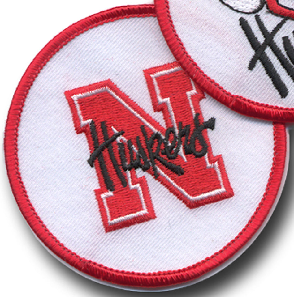 Cicular N Huskers Patch, 3 inch