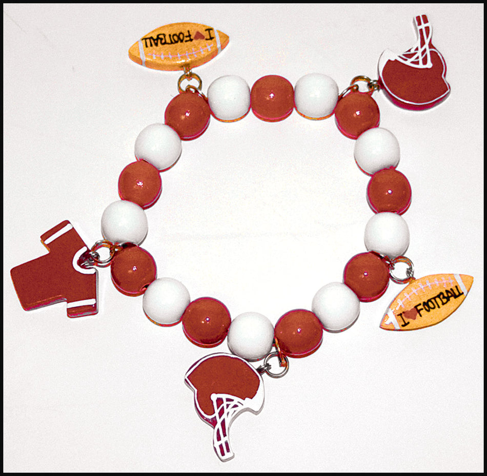 Football Charm Bracelet